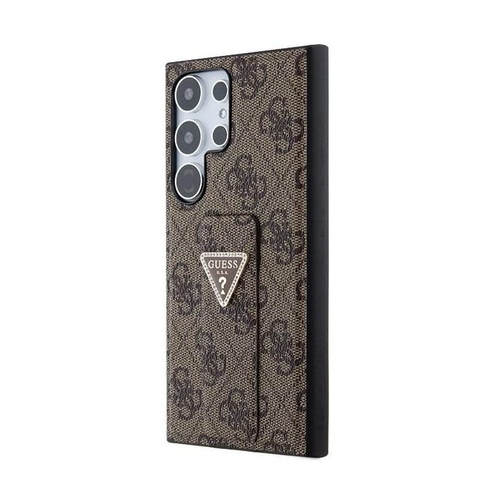 S24 Ultra S928 brown/brown deklas rankena stovas 4G trikampis Strass