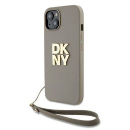 riešo dirželio dėkliukas su logotipu, skirtas iPhone 15 / 14 / 13“ – smėlinis