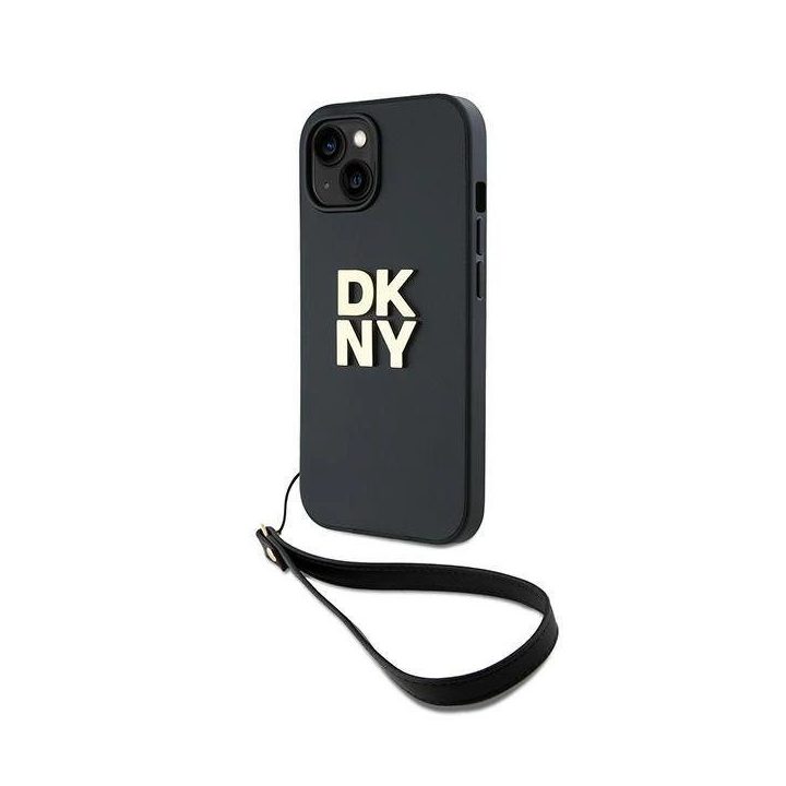 apyrankės dirželio formos Stock“ logotipas iPhone 15 / 14 / 13“ dėklui - juoda