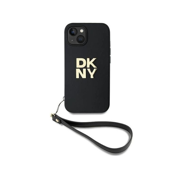 apyrankės dirželio formos Stock“ logotipas iPhone 15 / 14 / 13“ dėklui - juoda