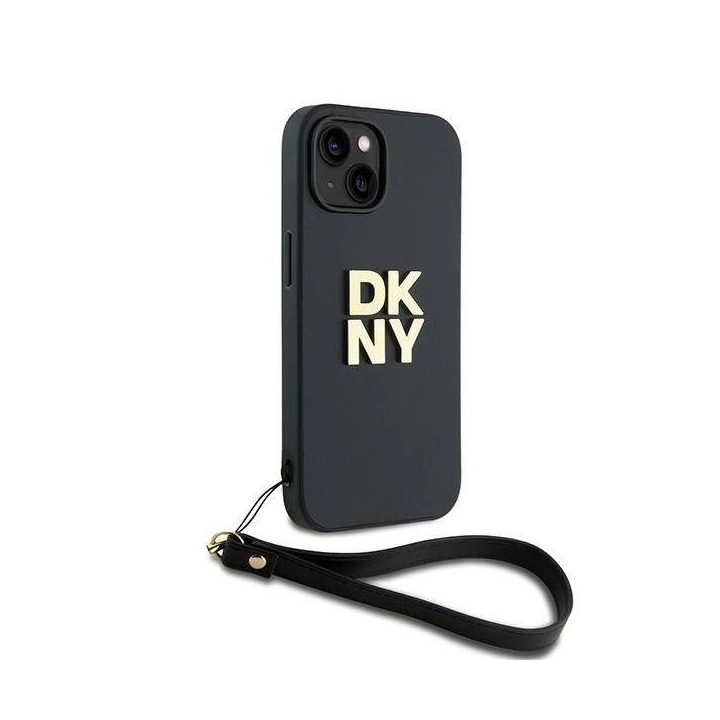 apyrankės dirželio formos Stock“ logotipas iPhone 15 / 14 / 13“ dėklui - juoda
