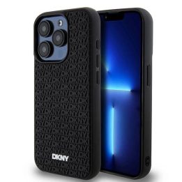 guminis 3D rašto dėklas iPhone 15 Pro Max“ – juodas