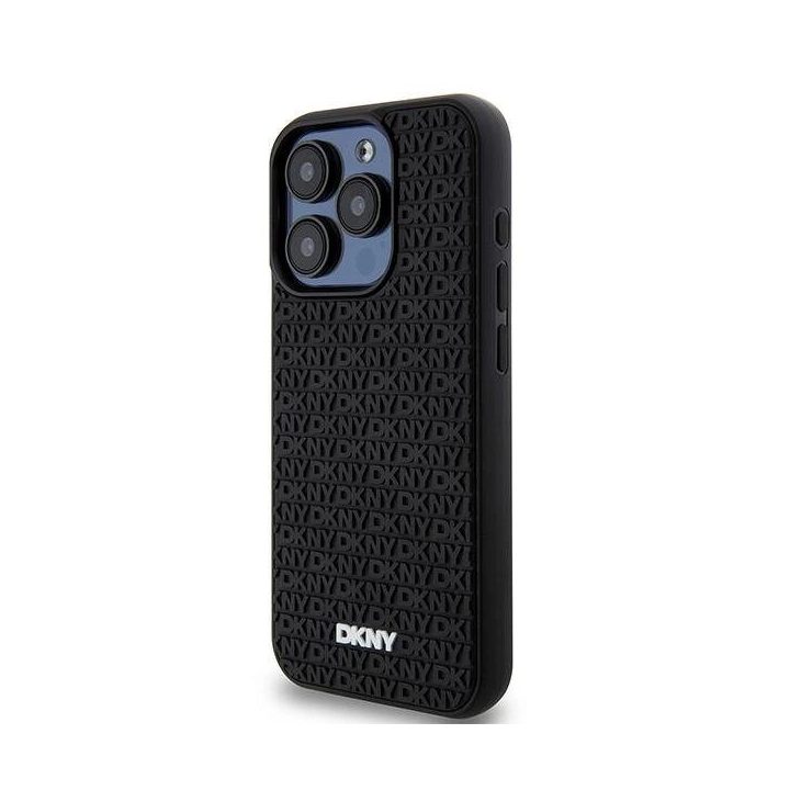 guminis 3D rašto dėklas iPhone 15 Pro Max“ – juodas