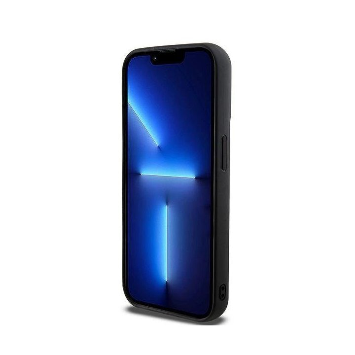 guminis 3D rašto dėklas iPhone 15 Pro Max“ – juodas