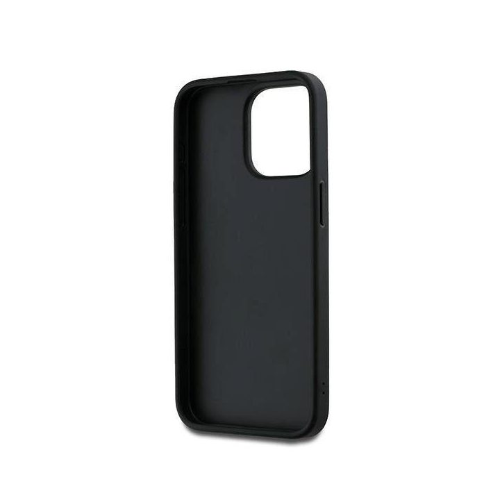 riešo dirželio laikiklis su logotipu iPhone 15 Pro Max - juoda