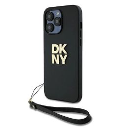 riešo dirželio dėklas su atspausdintu logotipu skirtas iPhone 14 Pro“ - juodas
