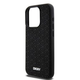 Rubberinis pakartotinio rašto dėklas iPhone 15 Pro“ – juodas