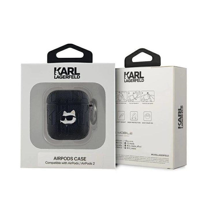 ausinių dėklas AirPods 1/2 - juoda