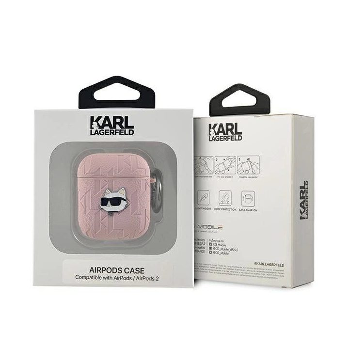 Dėklas AirPods 1 / 2“ ausinėms – rožinis
