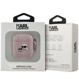 ausinių dėklas AirPods 1 / 2“ ausinėms – rožinės spalvos
