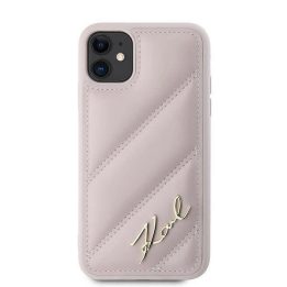 dėklas su užrašu iPhone 11 / Xr“ – rožinis
