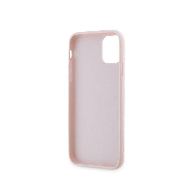 dėklas su užrašu iPhone 11 / Xr“ – rožinis