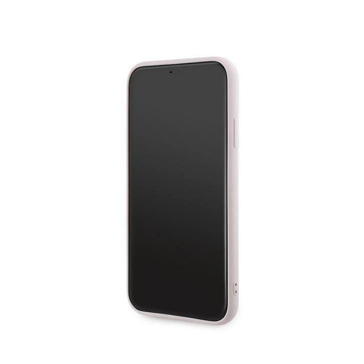 dėklas su užrašu iPhone 11 / Xr“ – rožinis