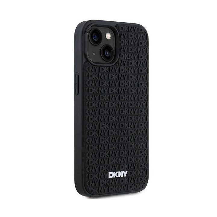 guminis korpusas su pasikartojančiu raštu iPhone 15/14/13“ – juodos spalvos