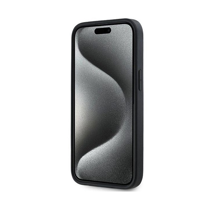 guminis korpusas su pasikartojančiu raštu iPhone 15/14/13“ – juodos spalvos