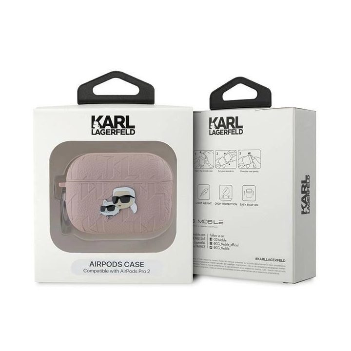 ausinių AirPods Pro 2“ dėklas, rožinis