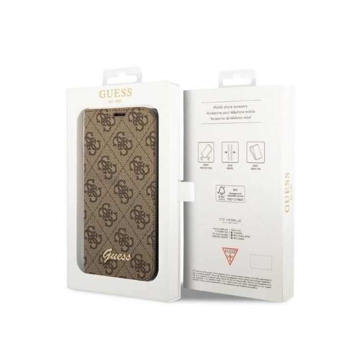 iPhone 14 Pro Max 6.7 ruda / ruda knyga 4G Vintage Gold Logo