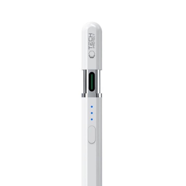 Digital Magnetic Stylus Pen 3 Magnetinis iPad Planšetiniam – Baltos Spalvos