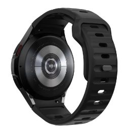 silikono dirželis Samsung Galaxy Watch 4 / 5 / 5 Pro / 6 / 7 / FE“ – juodas