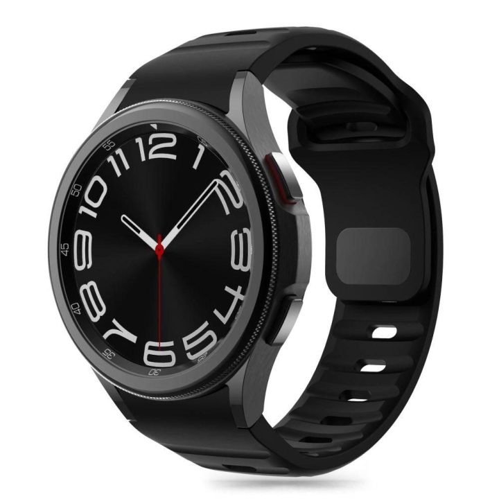 silikono dirželis Samsung Galaxy Watch 4 / 5 / 5 Pro / 6 / 7 / FE“ – juodas