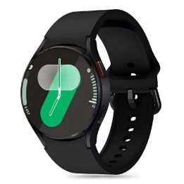 silikoninė apyrankė Samsung Galaxy Watch 4“ / 5 / 5 Pro / 6 / 7 / FE – juoda