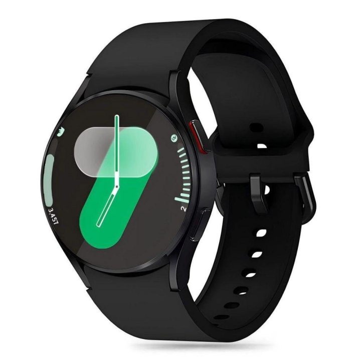 silikoninė apyrankė Samsung Galaxy Watch 4“ / 5 / 5 Pro / 6 / 7 / FE – juoda