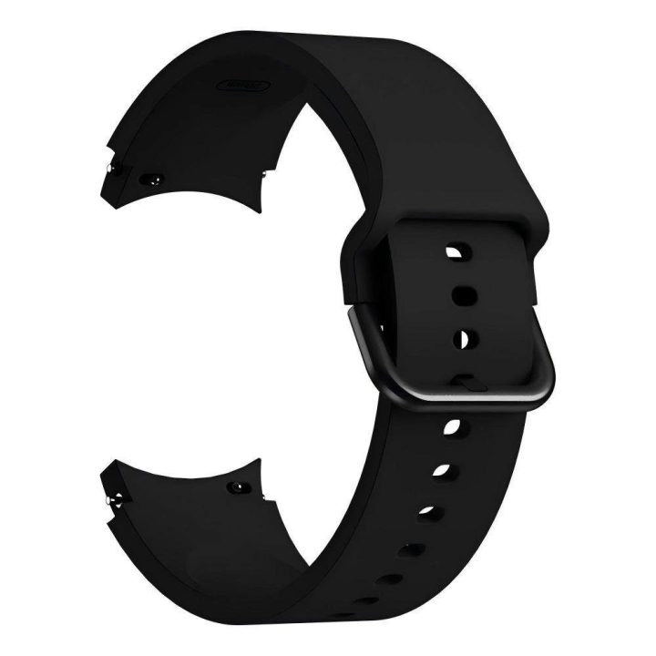silikoninė apyrankė Samsung Galaxy Watch 4“ / 5 / 5 Pro / 6 / 7 / FE – juoda