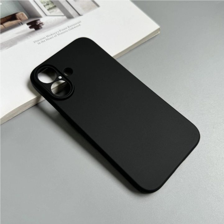 Minkštas dėklas iPhone 16 - juodas