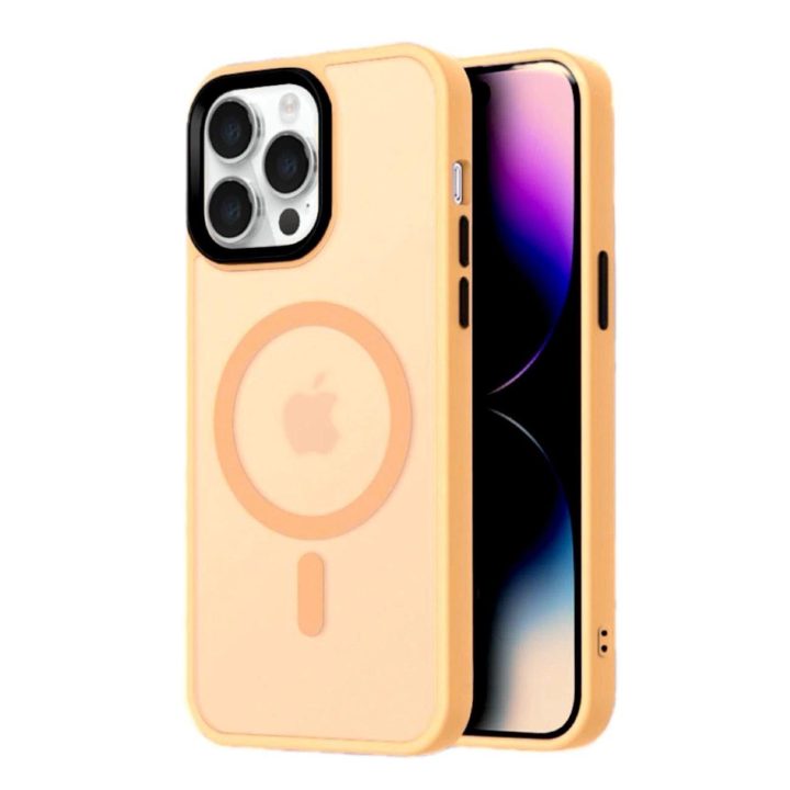 dėklas MagSafe iPhone 16 Pro - oranžinis