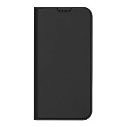 dėklas skirtas iPhone 16 Plus“ su atvartu ir kortelių skyreliu - juodas