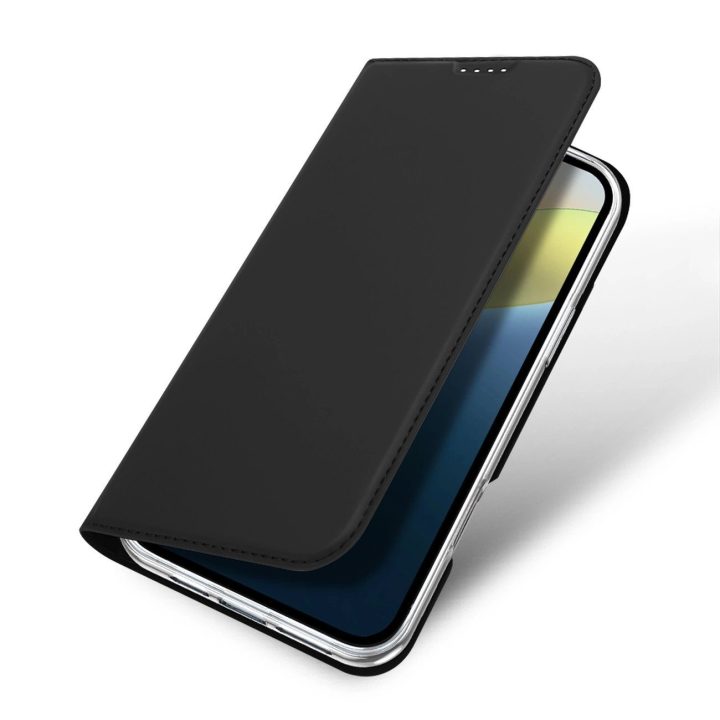 dėklas skirtas iPhone 16 Plus“ su atvartu ir kortelių skyreliu - juodas