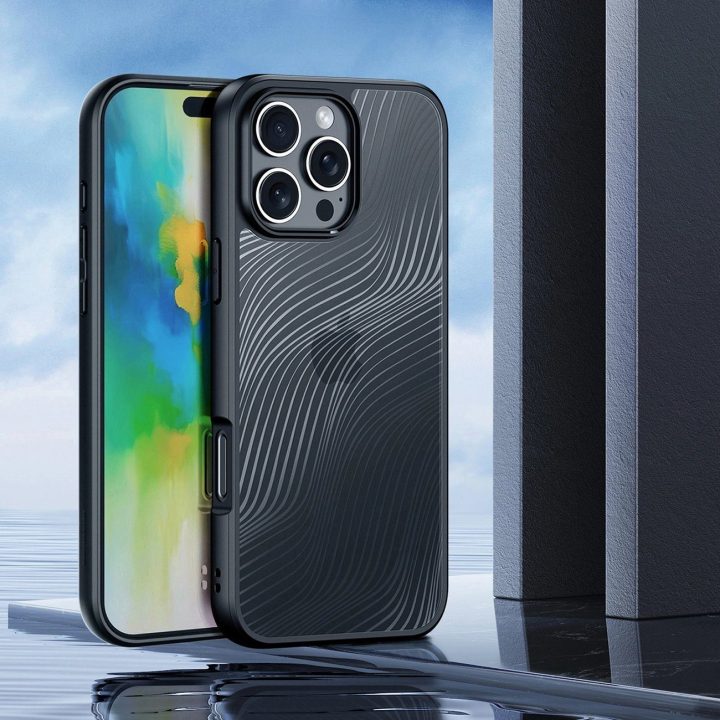 dėklas iPhone 16 Pro Max“ – juodos spalvos