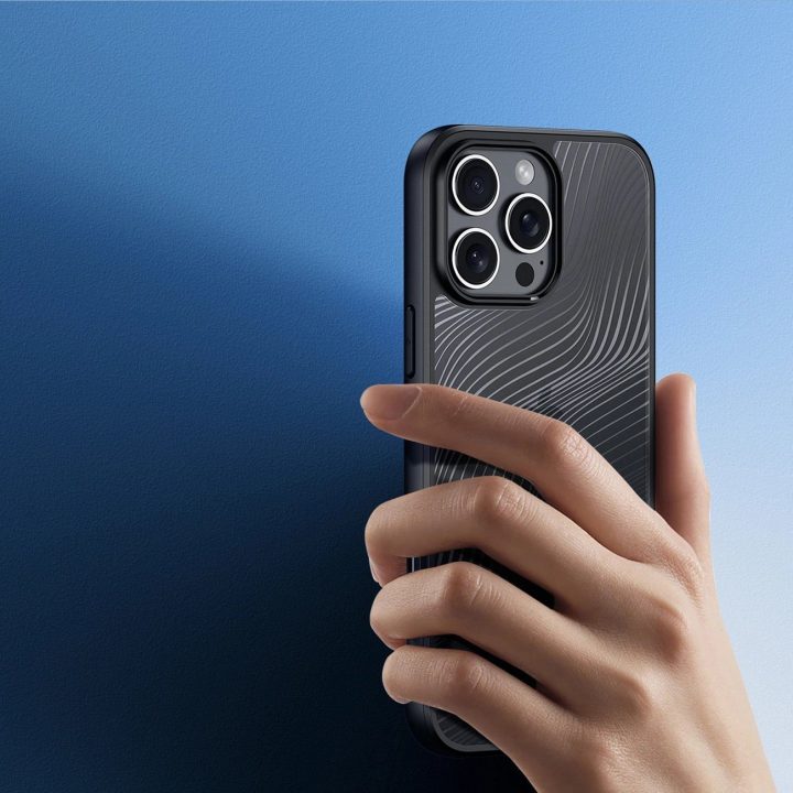 dėklas iPhone 16 Pro Max“ – juodos spalvos