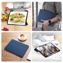 dėklas su atvartu ir išmaniąja miego funkcija Xiaomi Pad 6/6 Pro - mėlynas
