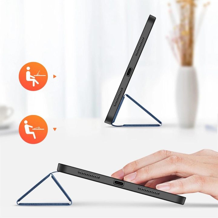 dėklas su atvartu ir išmaniąja miego funkcija Xiaomi Pad 6/6 Pro - mėlynas