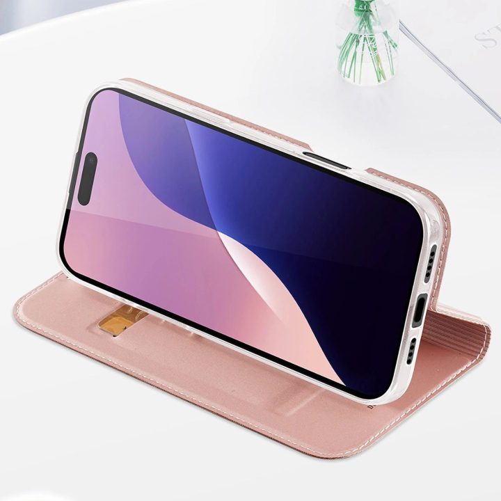 dėklas iPhone 16 Pro Max“ su kortelių lizdu – rožinis