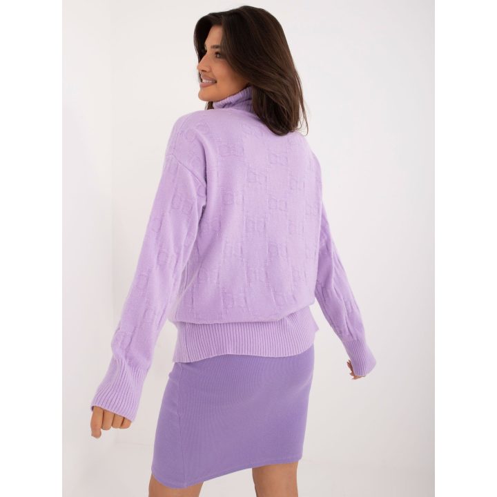 Megztinis šviesiai violetinis