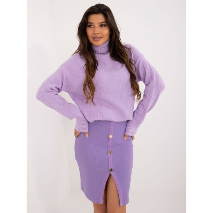 Megztinis šviesiai violetinis