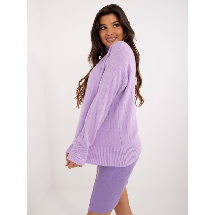 Megztinis šviesiai violetinis
