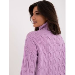 Šviesiai violetinis megztinis