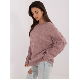 Šviesiai violetinis megztinis