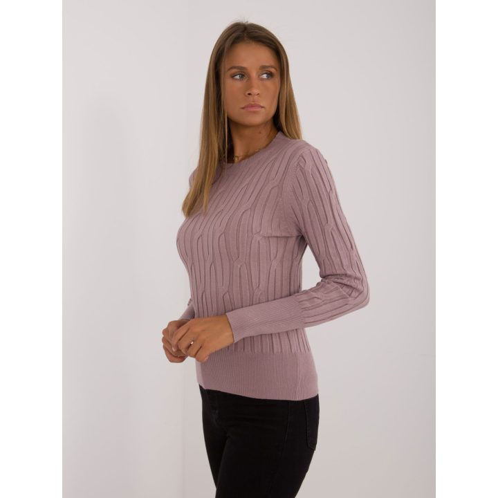 Melsvai violetinis megztinis