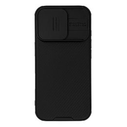 dėklas iPhone 16 Pro“ su kameros dangteliu – juodas