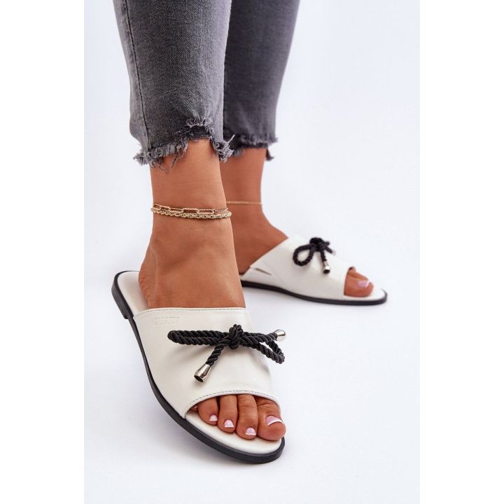 Moteriški ekologiškos odos sandalai Big Star NN274067 White