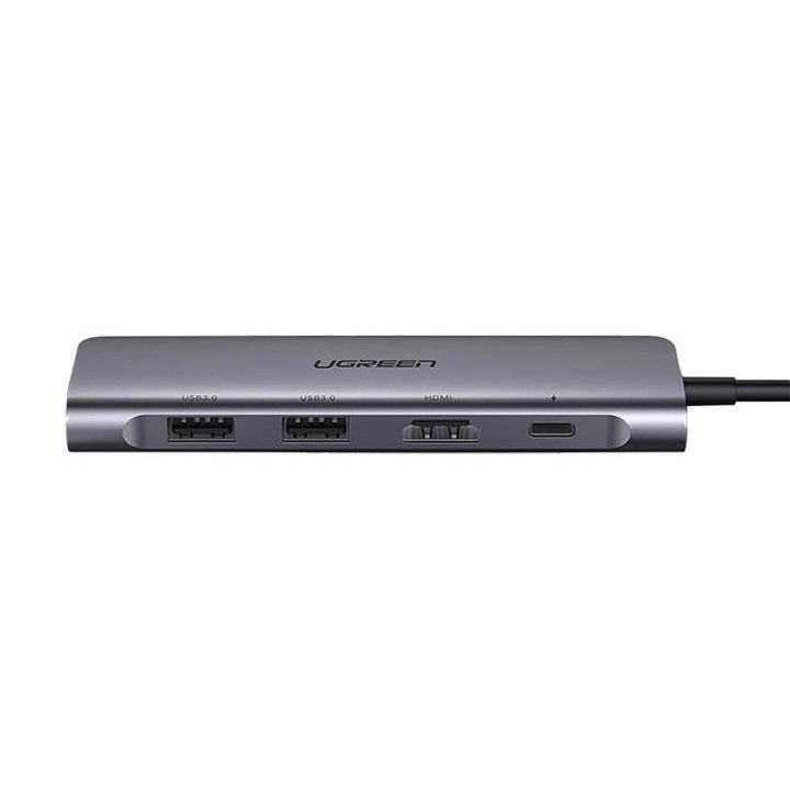 6 viename adapteris USB C PD / SD / TF skaitytuvas - pilkas