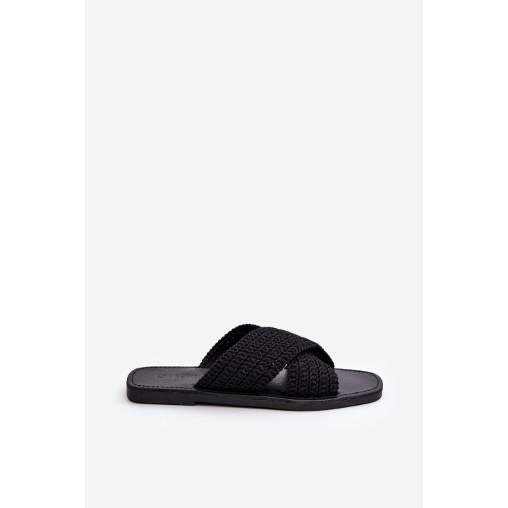 Moteriški plokšti sandalai Big Star NN274077 Black