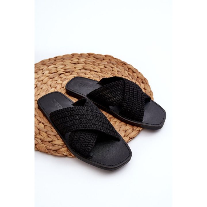 Moteriški plokšti sandalai Big Star NN274077 Black