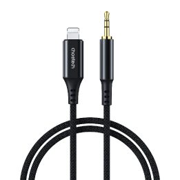 apšvietimo / mini jungtis jack“ 3,5 mm, 2 m – juoda