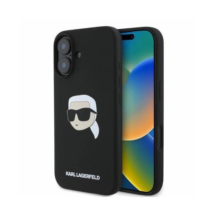 dėklas iPhone 16“ modeliui, juodas