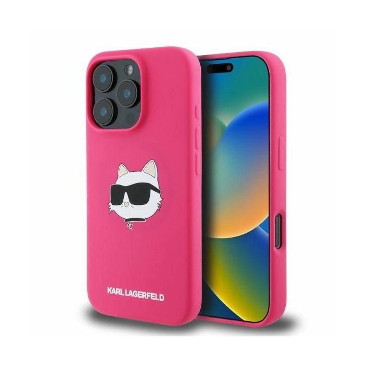 apvalkalas iPhone 16 Pro Max su MagSafe“ funkcija – fuksijos